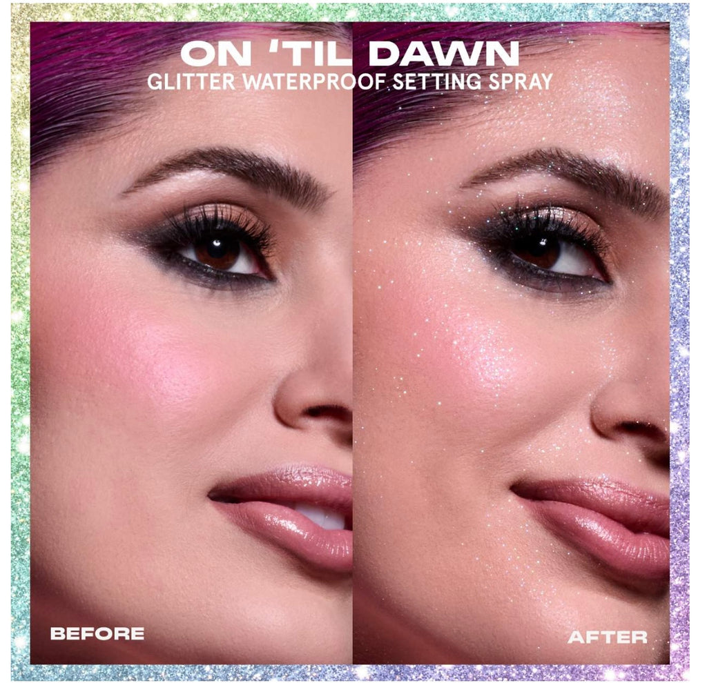 setting spray glitter|one size