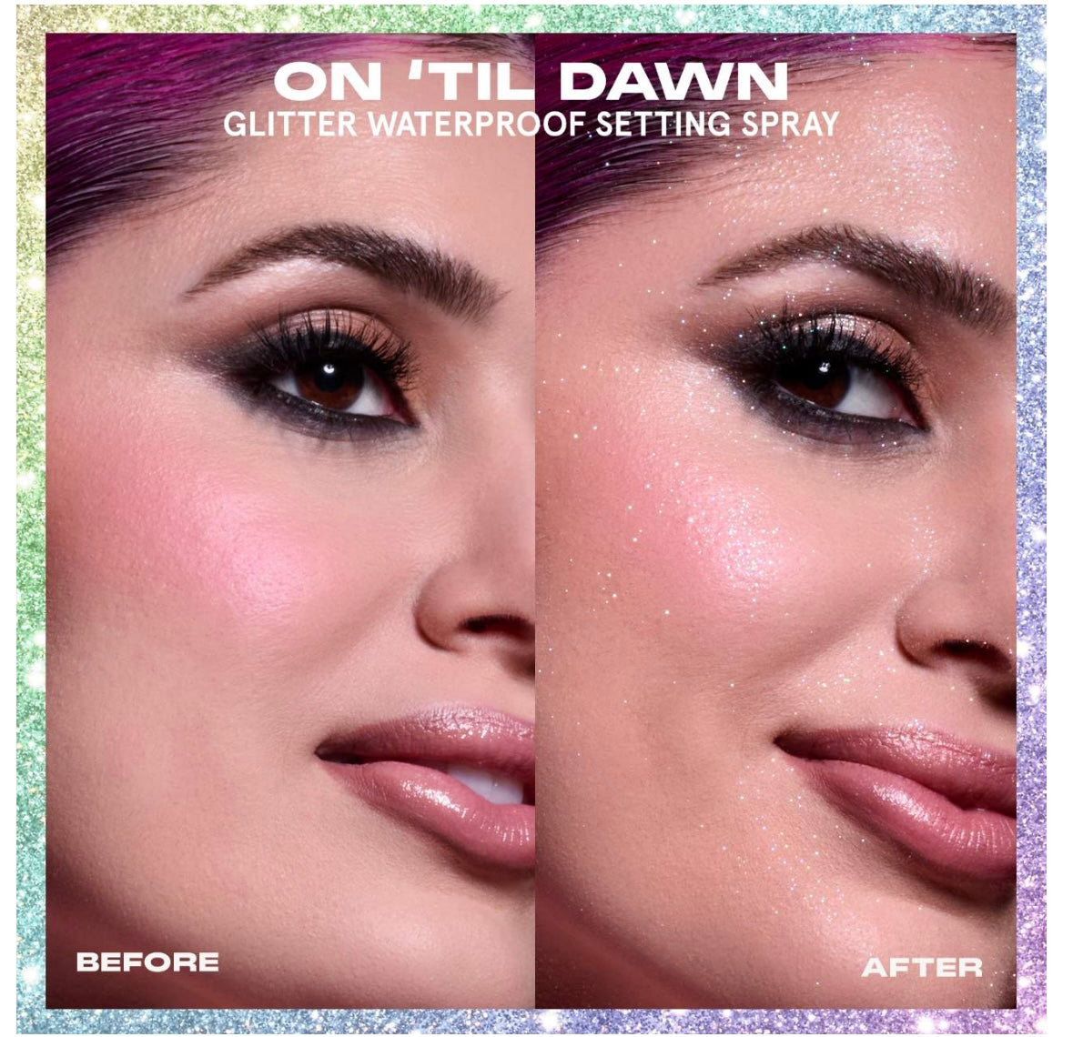 setting spray glitter|one size