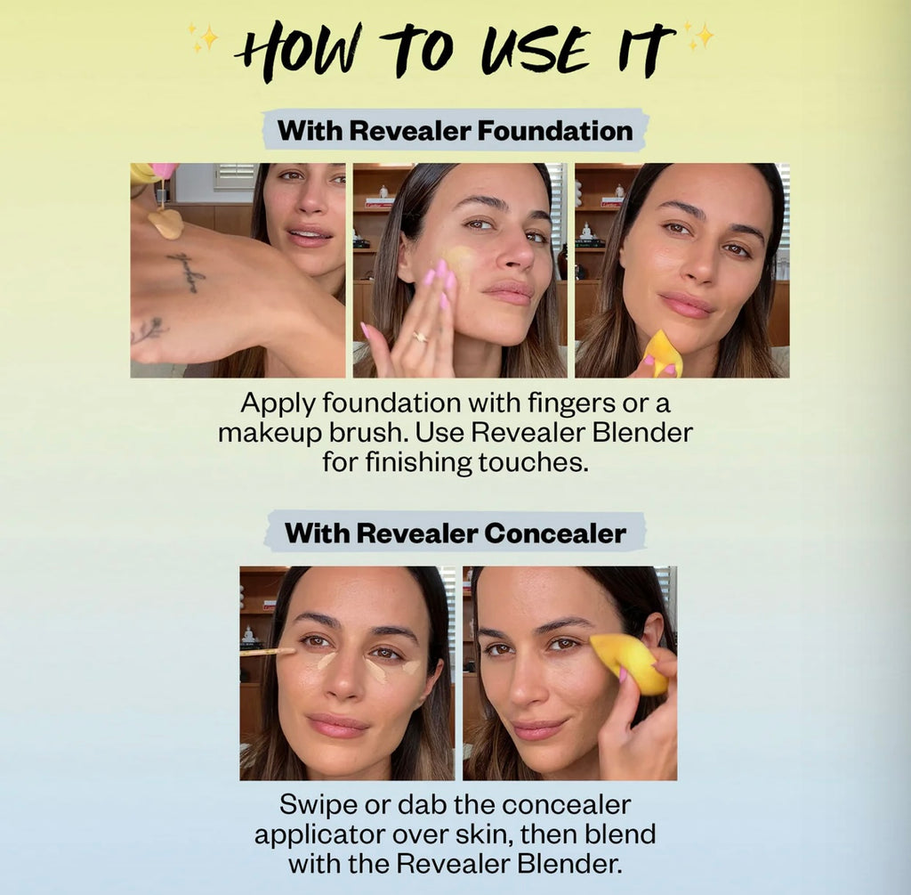 Revealer Dual-Ended Makeup Blender Sponge/ esponja Kosas