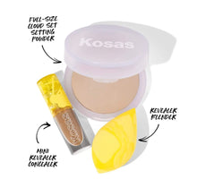 Cargar imagen en el visor de la galería, Cloud Skin Complexion Bestsellers Set - Concealer, Setting Powder, Makeup Sponge