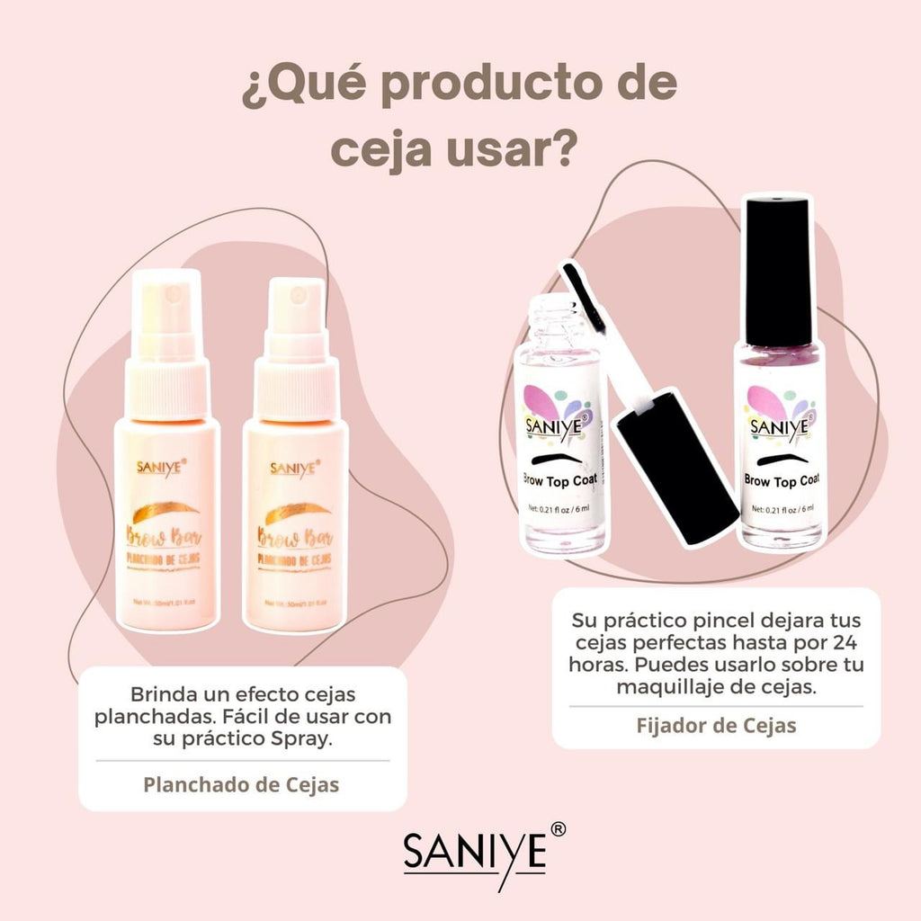 Spray fijador(planchado de ceja) SANIYE
