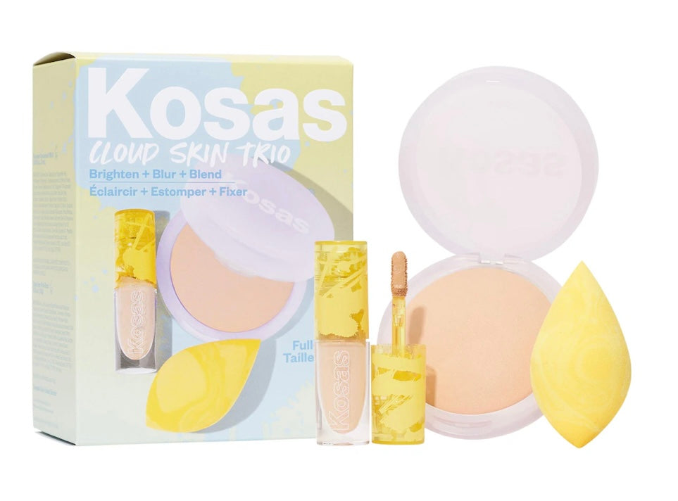 Cloud Skin Complexion Bestsellers Set - Concealer, Setting Powder, Makeup Sponge