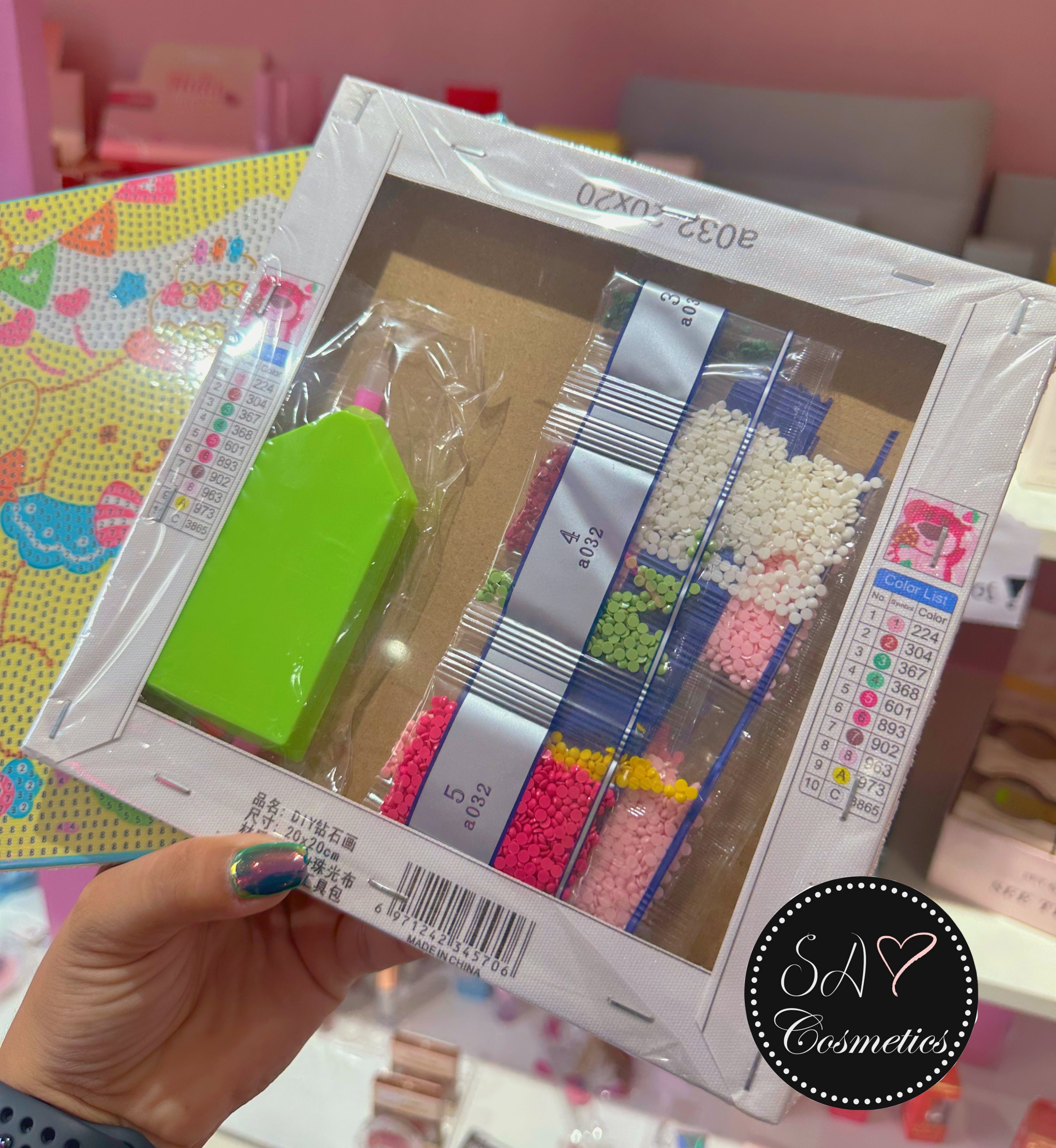 Cuadro decorativo con piedritas