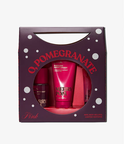 O, Pomegranate Body Care Gift Set pink