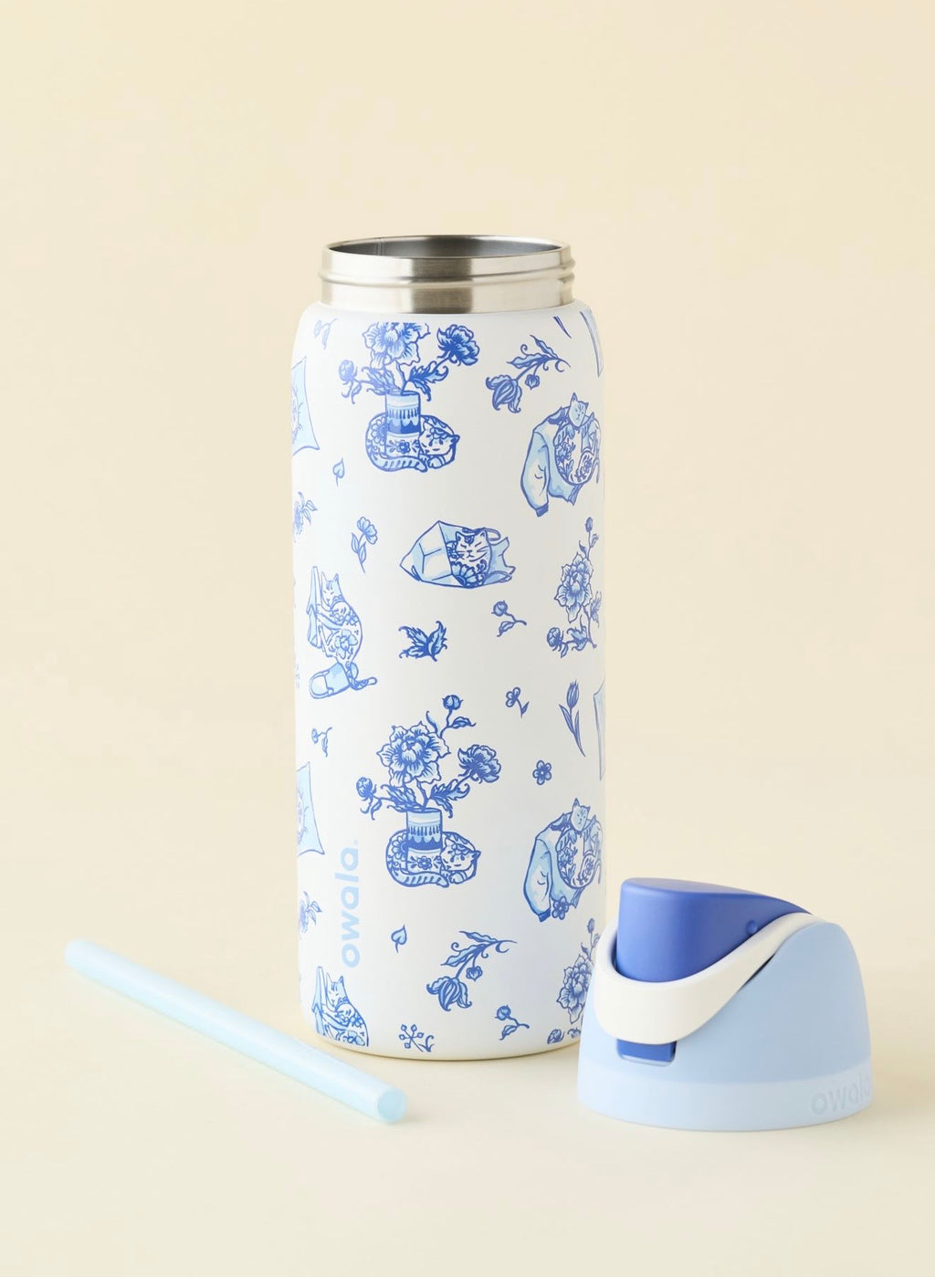 UO/ Termo Owala exclusivo Delft Cat Print