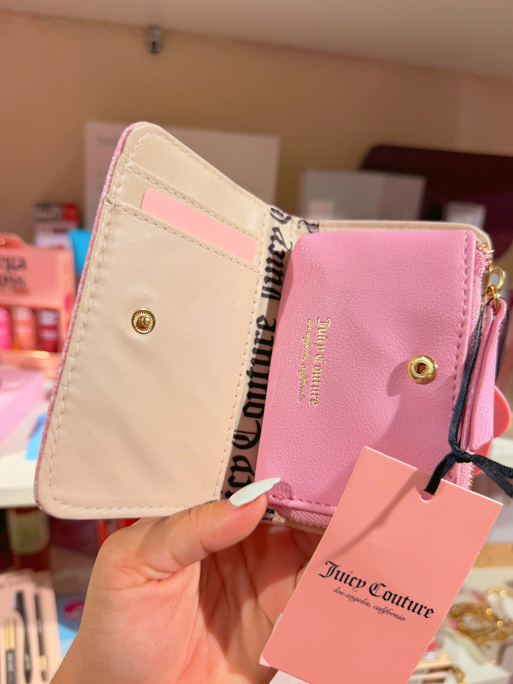 Monedero Rosita con flores Juicy