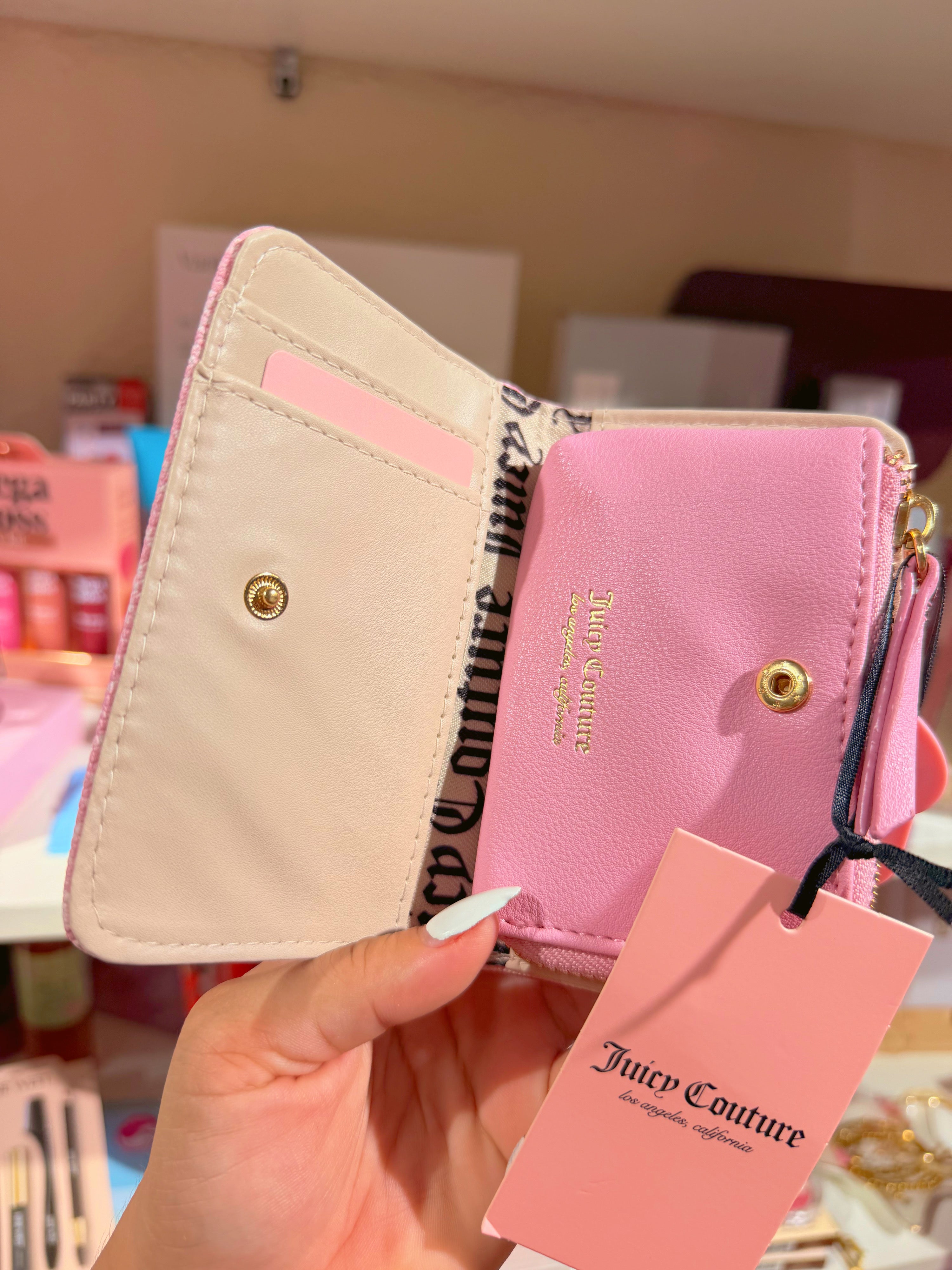 Monedero Rosita con flores Juicy