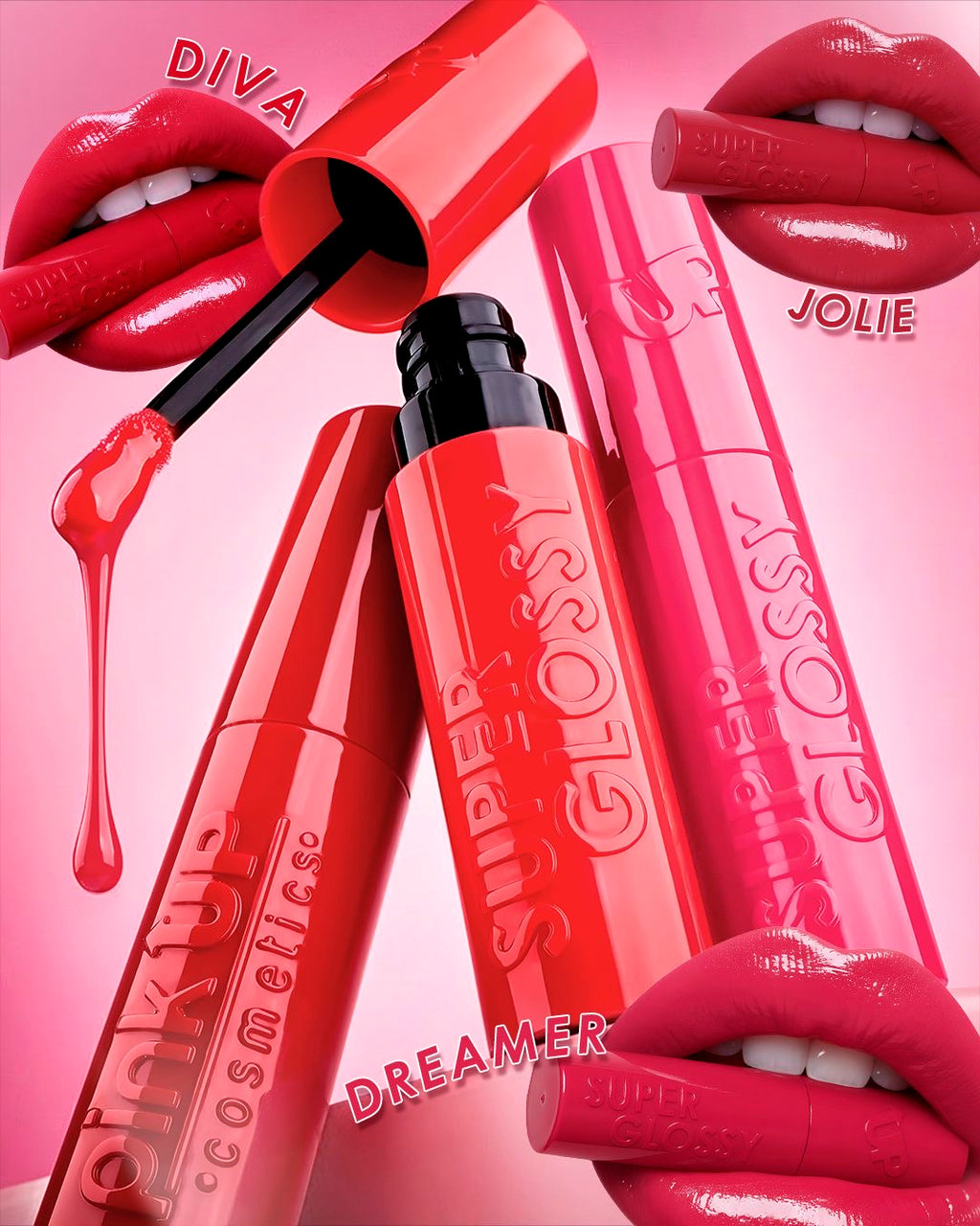 Super Glossy Pink Up