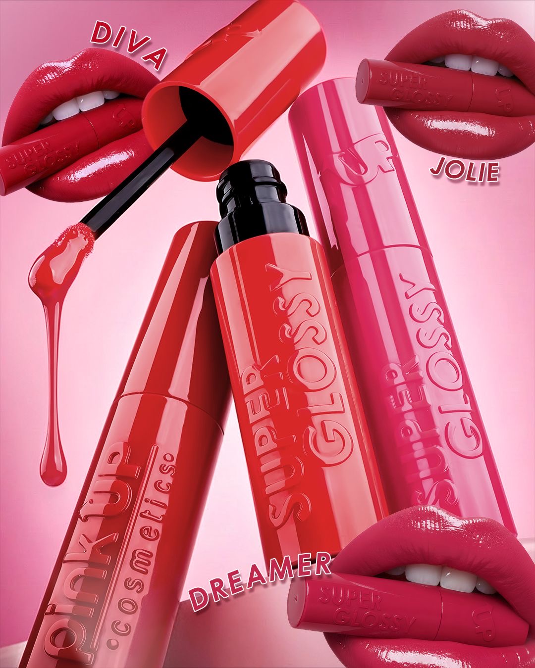 Super Glossy Pink Up