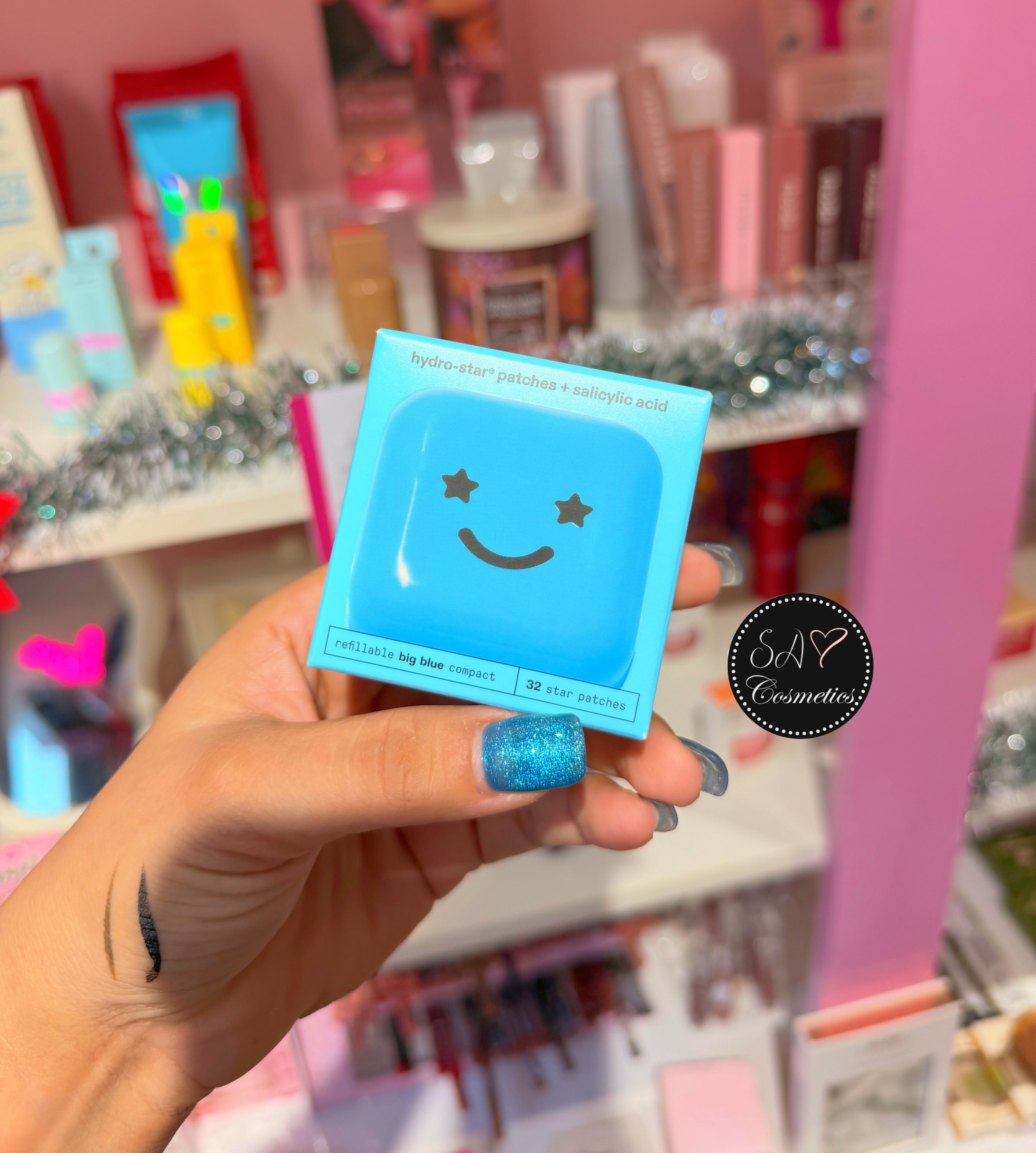 Estuche pimple patches azul