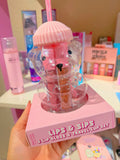 Set vaso oso y labiales