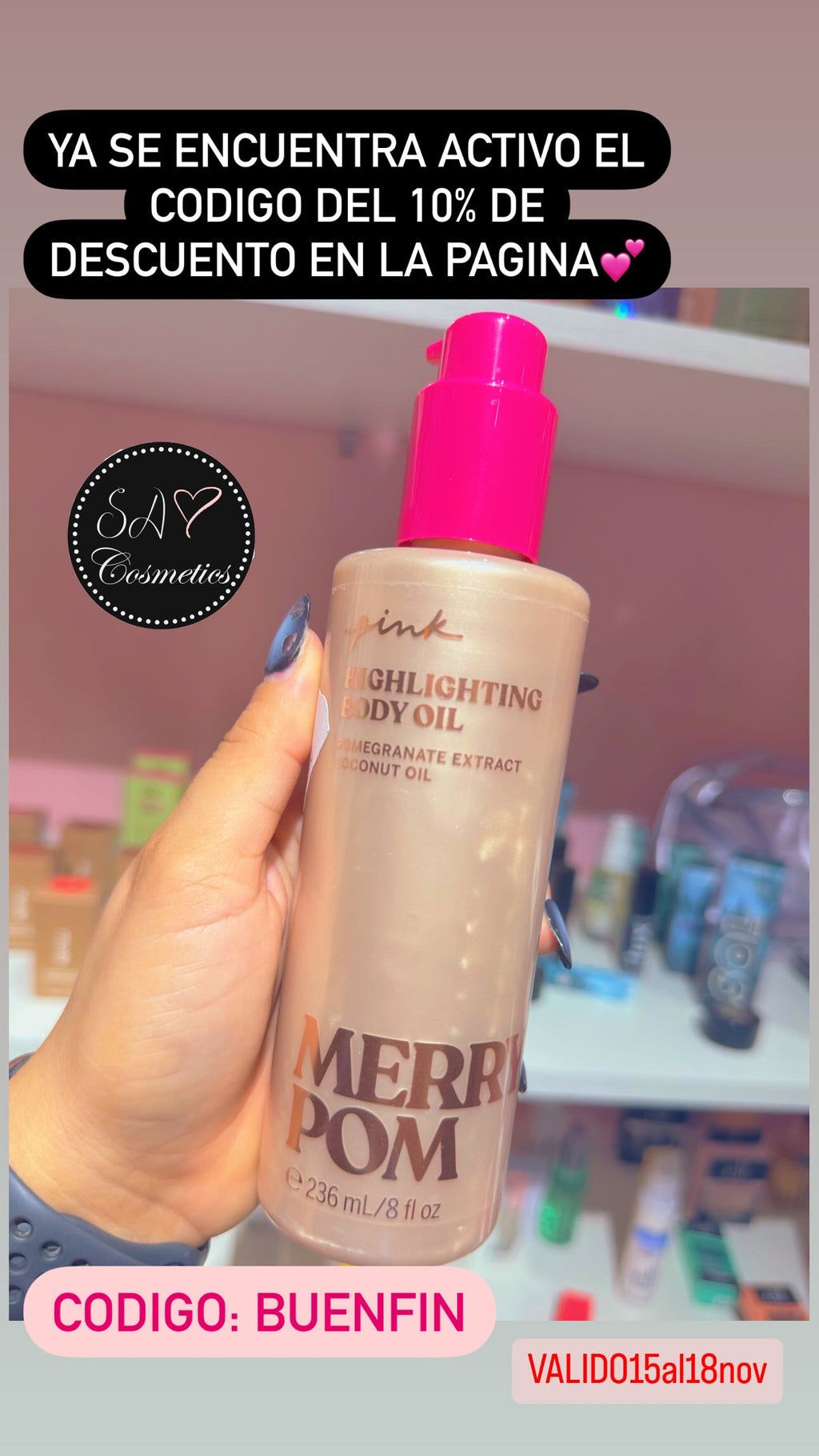 Merry Pom Highlighting Body Oil