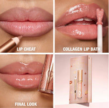 Cargar imagen en el visor de la galería, Mini Glossy Pink Lip Gloss + Lip Liner Set