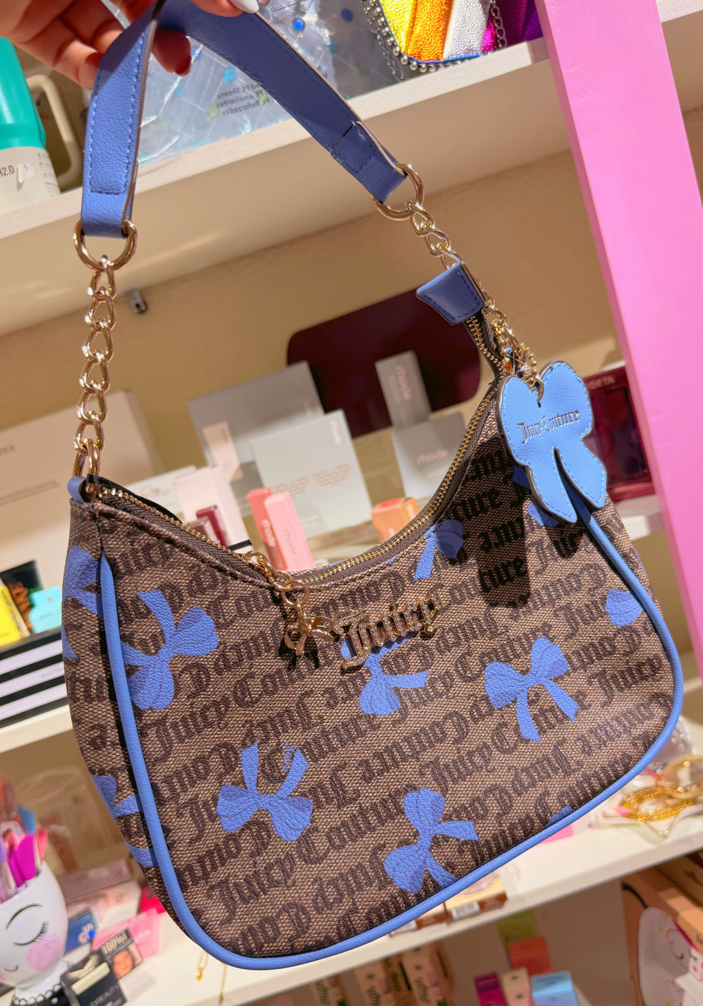 Shoulder Bag Cafe con morada Juicy