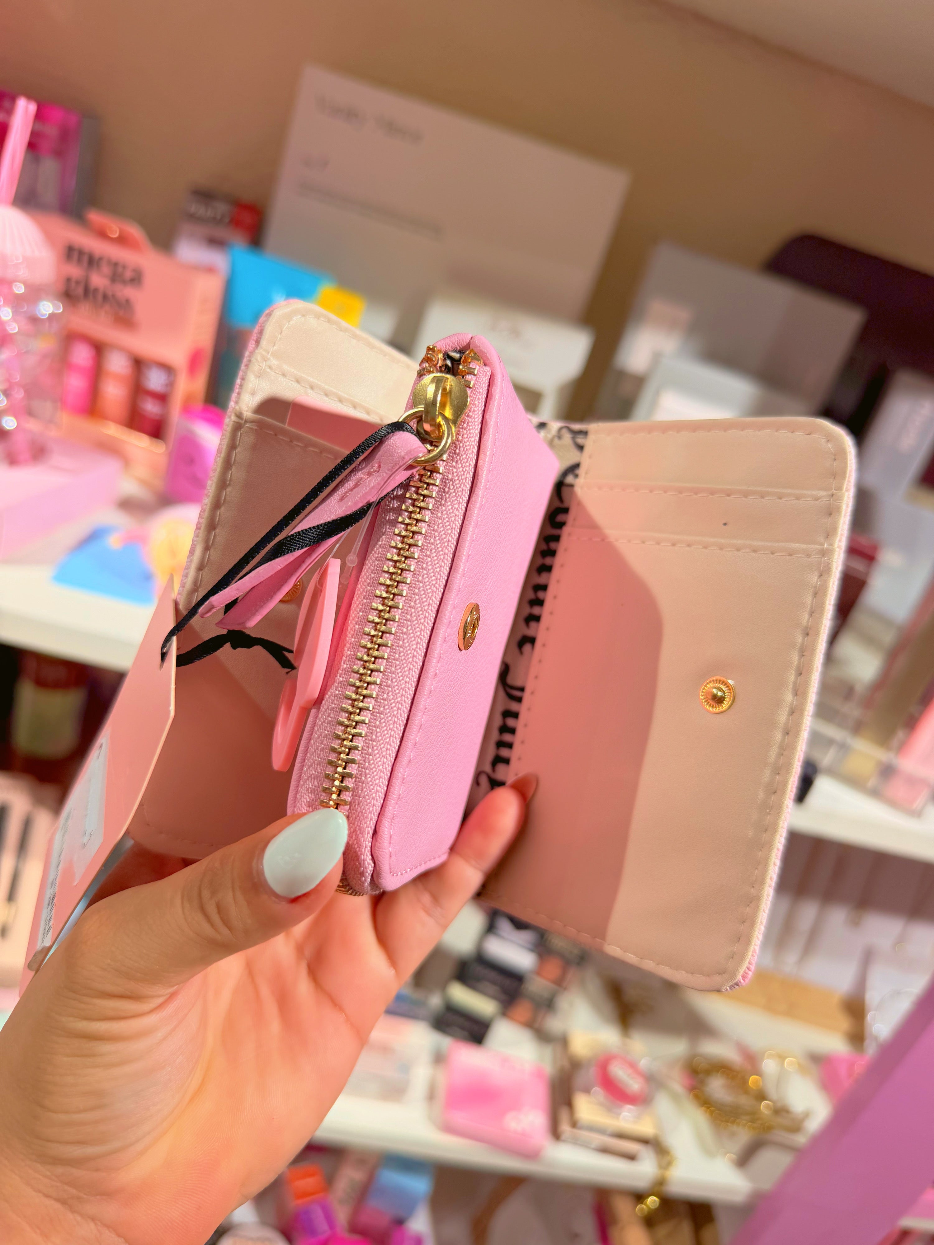 Monedero Rosita con flores Juicy