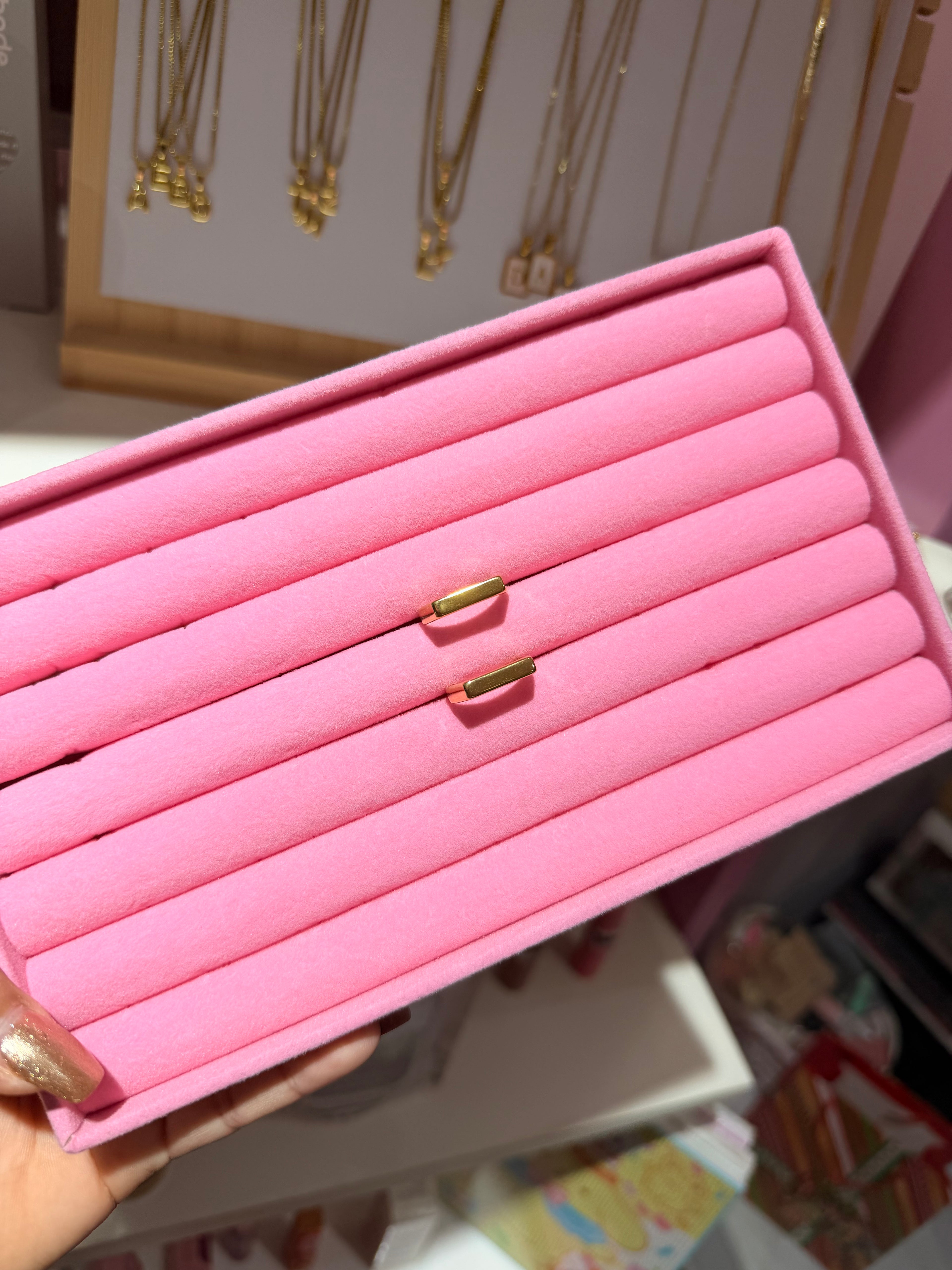 Anillo barrita color dorado |Joyeria