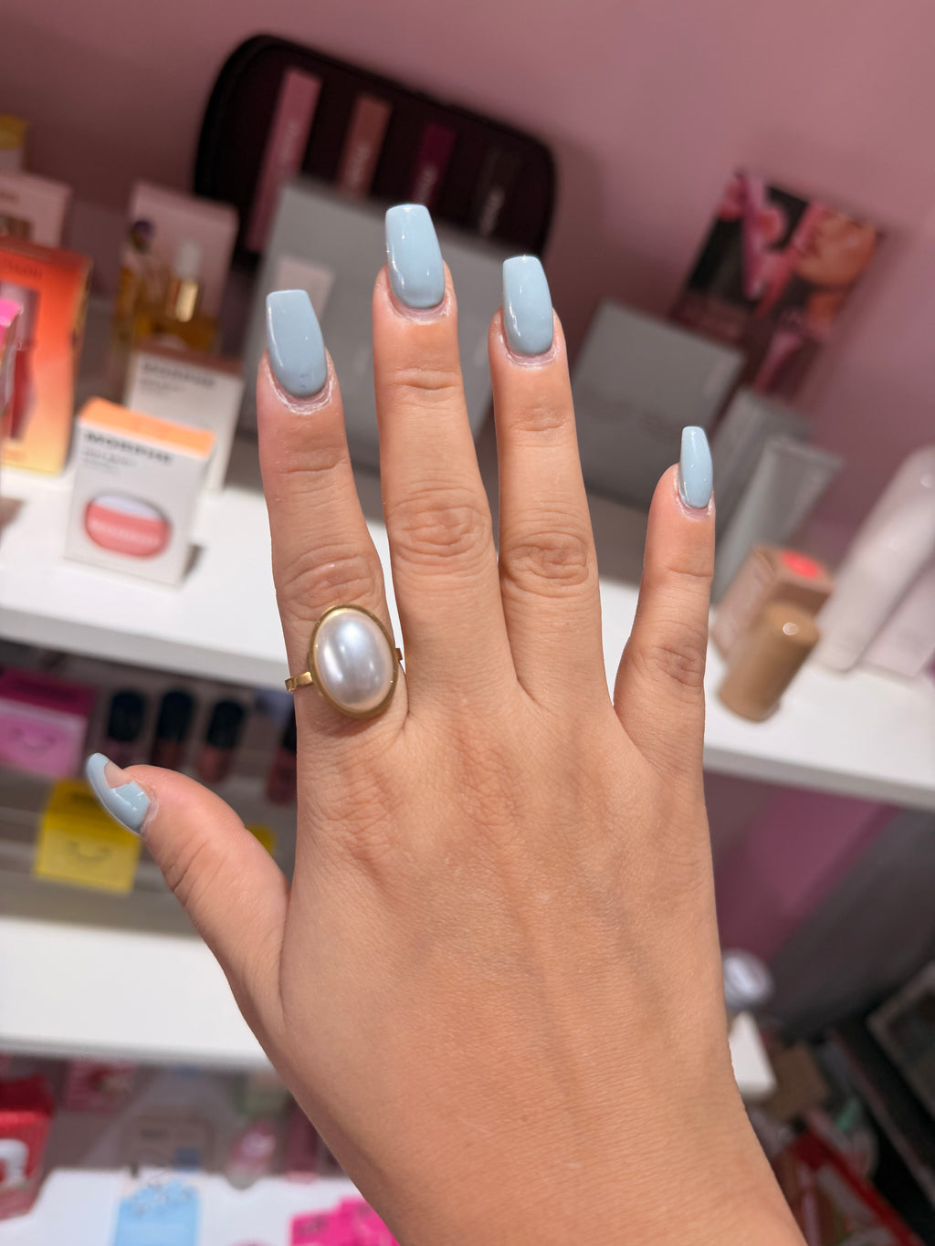 Anillo Clásico dorado con perla | Joyeria