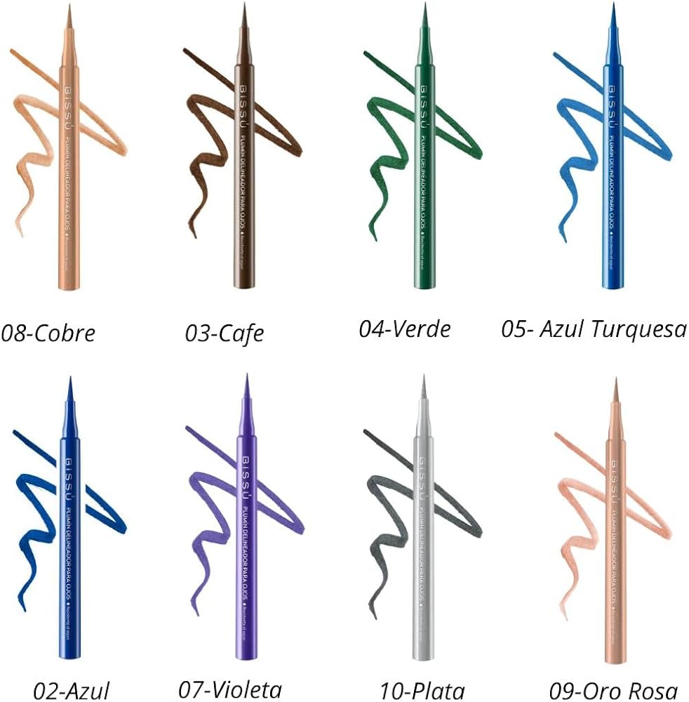 Plumin Delineador Colores Bissu