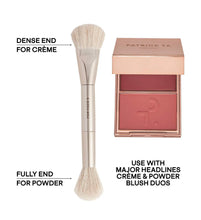 Cargar imagen en el visor de la galería, Dual Ended Precision Blush Brush/ brocha doble para rubor