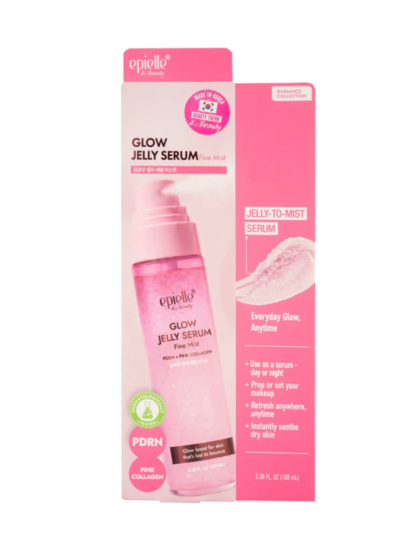 Glow Jelly Serum + PDRN y Colageno rosa