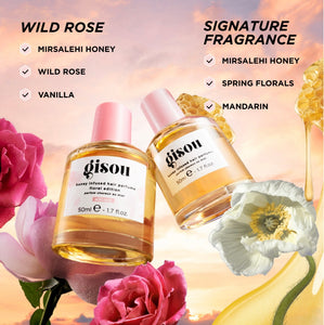 Honey infused wild rose hair perfume