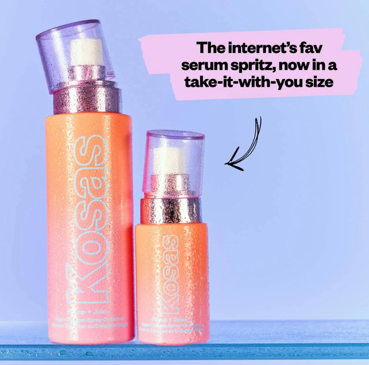 Mini Plump + Juicy Vegan Collagen + Probiotic Spray-On Serum