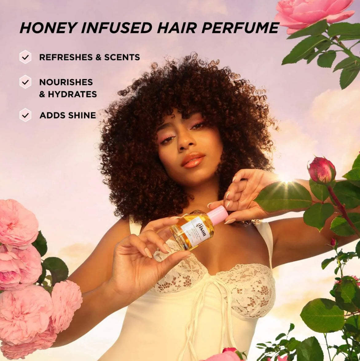 Honey infused wild rose hair perfume