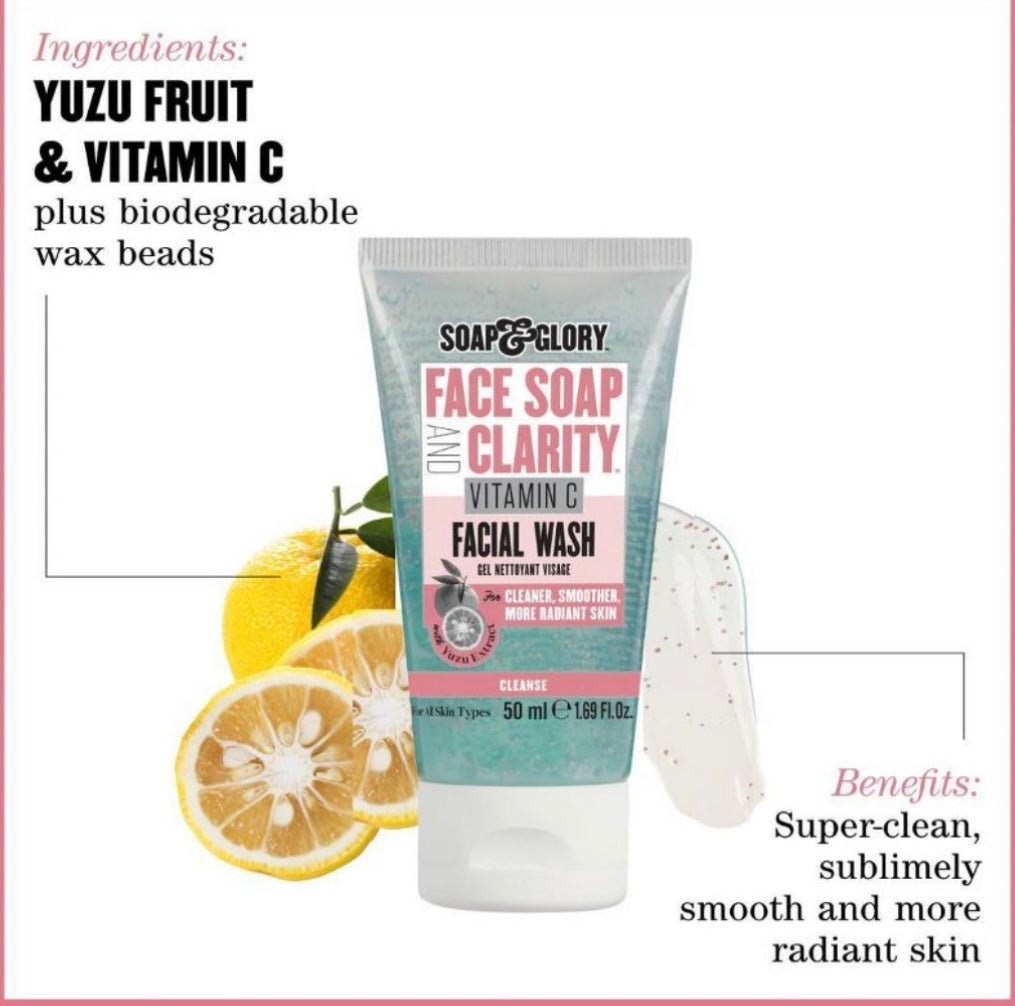 Face Soap & clarity 3-1 dayli vitamin c facial wash travel size