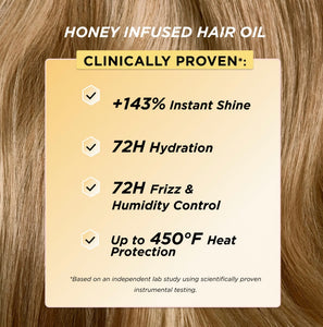 Honey infused hair oil