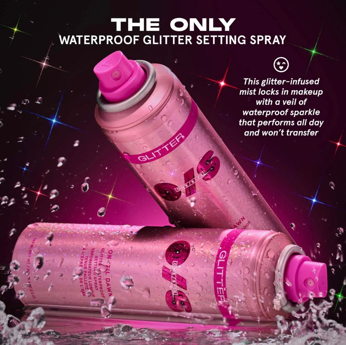 setting spray glitter|one size