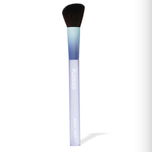 Angled cheek brush