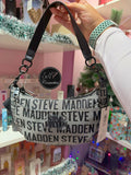 Bolsa Steve Madden gris con negro