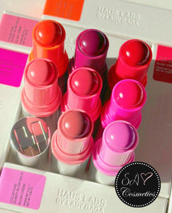 Color Fuse Longwear Hydrating Glassy Lip + Cheek Blush Balm Stick haus labs