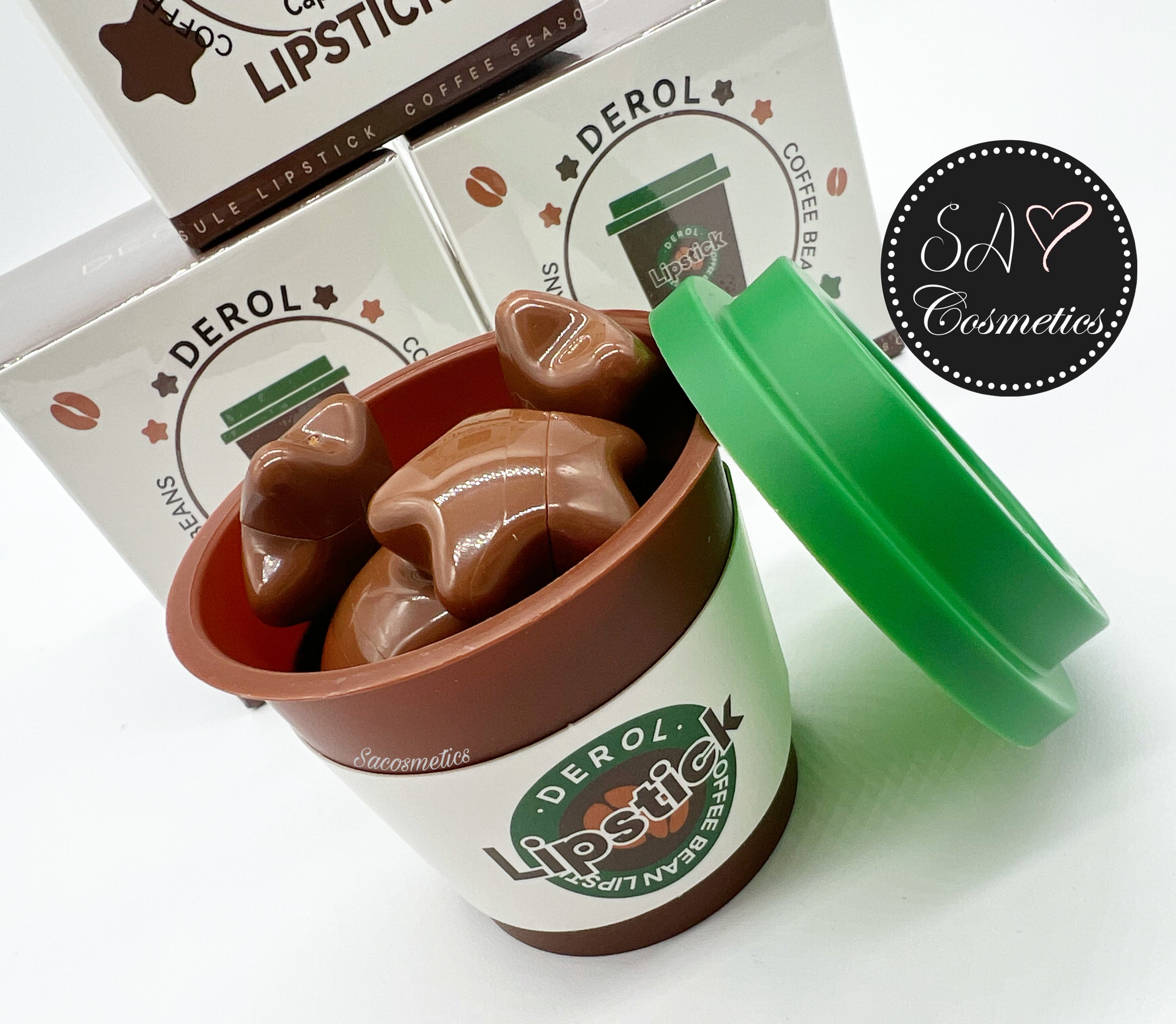 Labial vasito de café