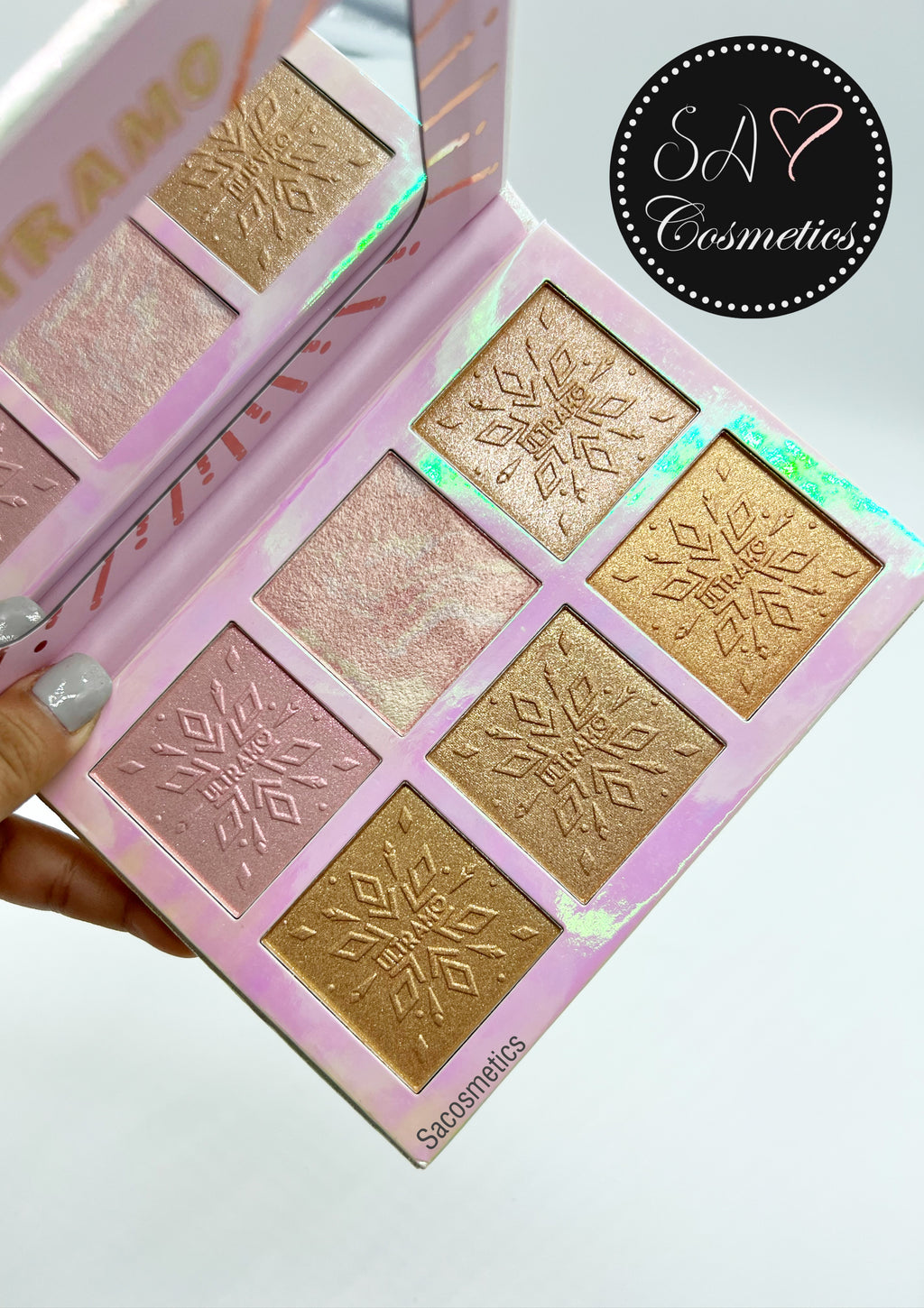Paleta iluminadores rosa